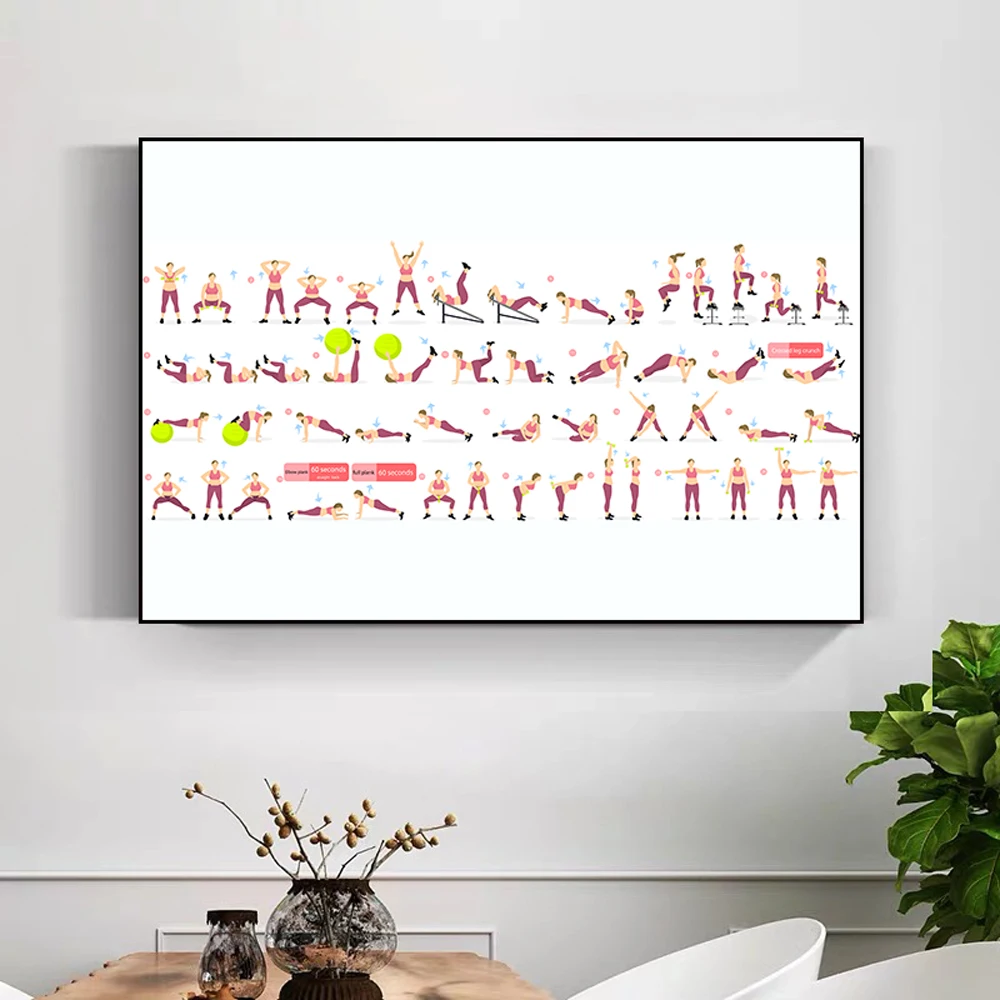 Zijden Doek Muurposter GYM Oef - Home Decor Examples recensie en prijs