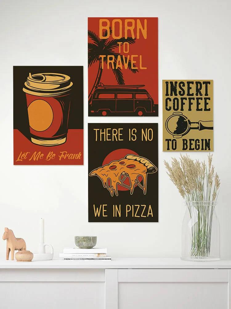 Koffie Vector Set Posters Retr - Home Decor Vector recensie en prijs