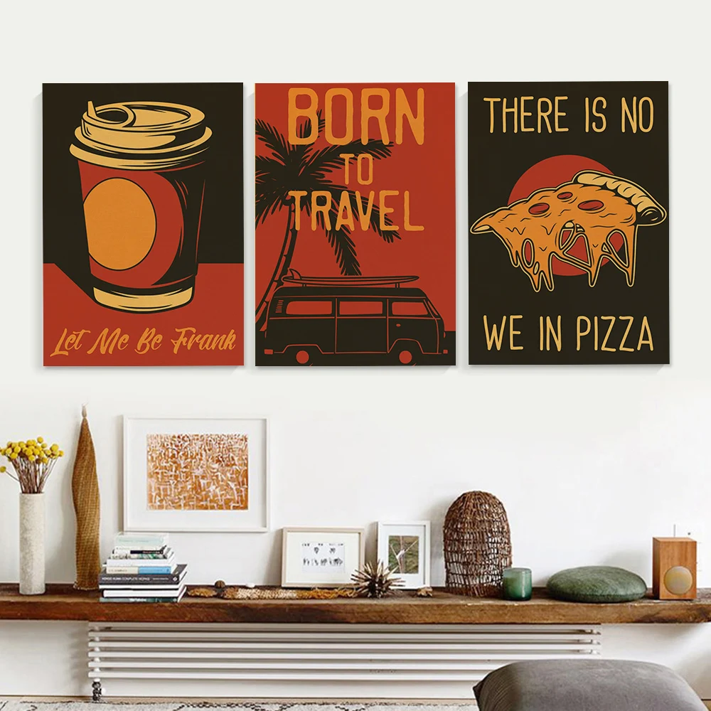 Koffie Vector Set Posters Retr - Home Decor Vector recensie en prijs