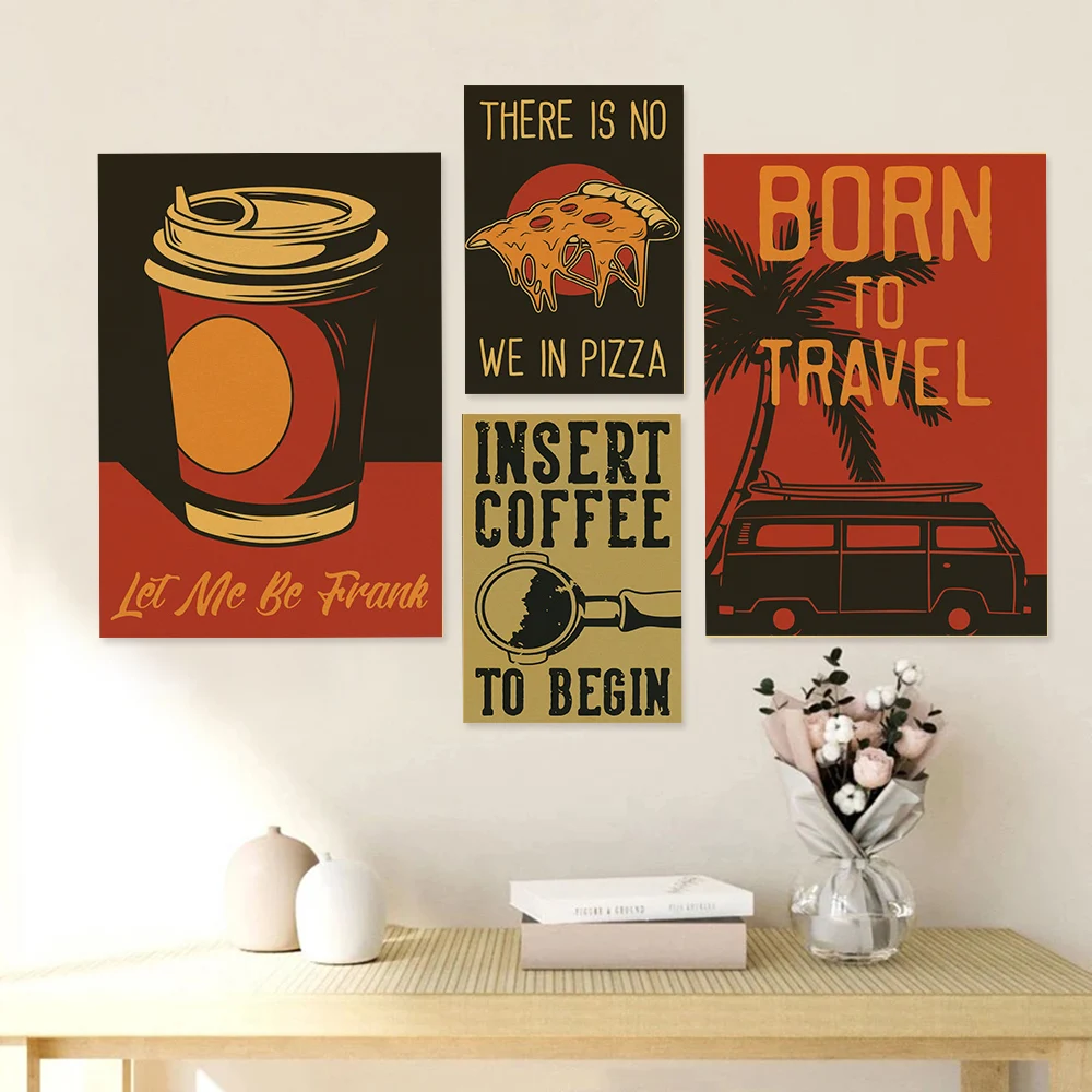 Koffie Vector Set Posters Retr - Home Decor Vector recensie en prijs
