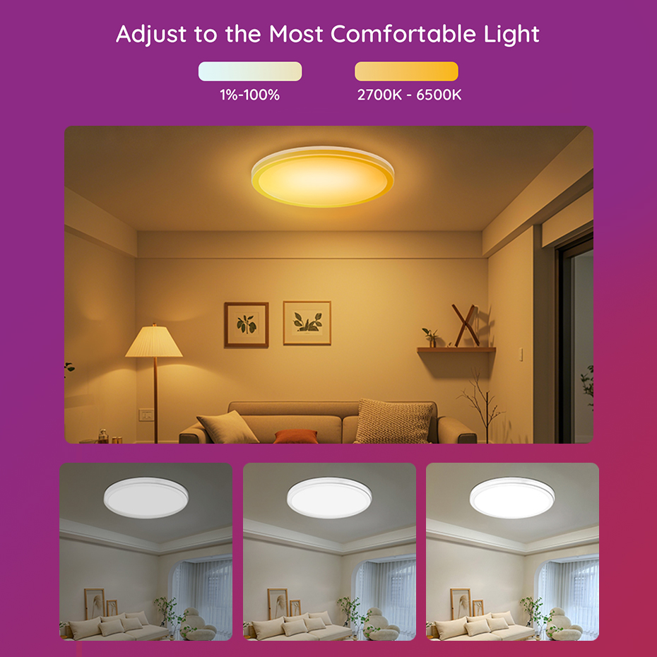 Ultra Dunne LED Smart Plafondl - Home Decor App Free recensie en prijs
