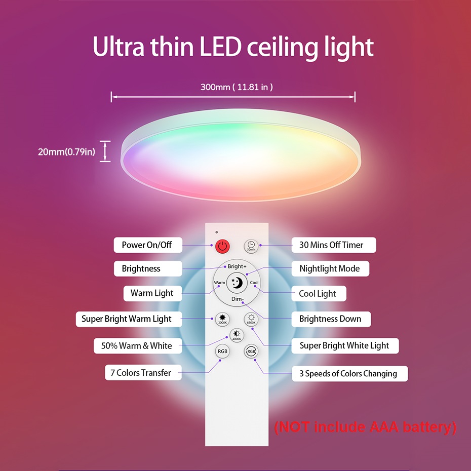 Ultra Dunne LED Smart Plafondl - Home Decor App Free recensie en prijs