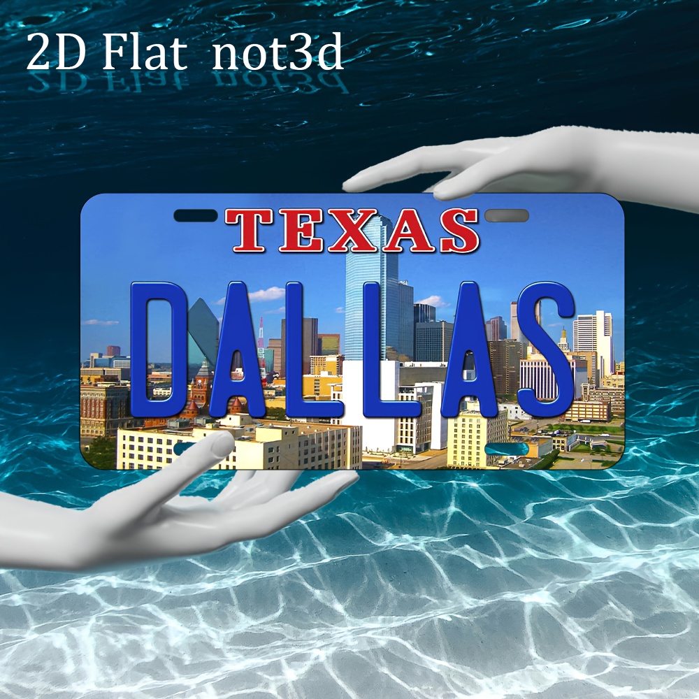 2D Plat, 1 stuk Vintage Texas  - Home Decor Dallas recensie en prijs