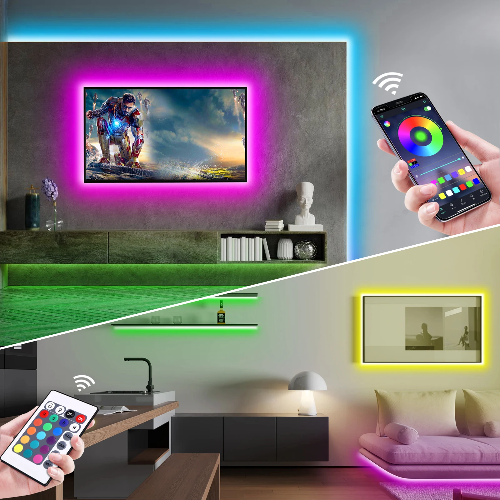 1-5m RGB LED Neon Strip Licht  - Home Decor Com recensie en prijs